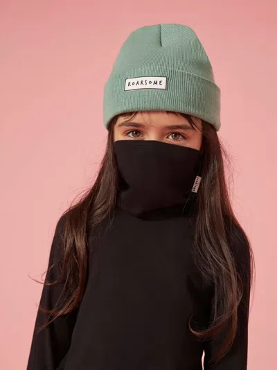 Roarsome Kids Bamboo Neck Snood In Black