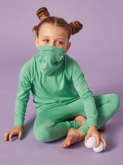 Roarsome Kids Bamboo Neck Snood In Green