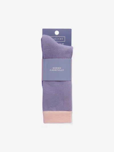 Roarsome Kids Ski Socks In Purple