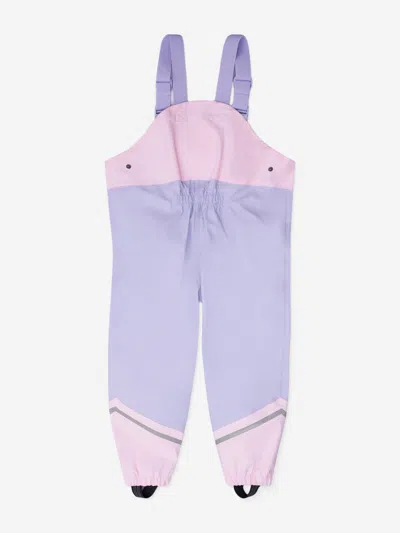 Roarsome Girls Sparkle The Unicorn Waterproof Trousers In Purple