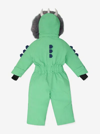 Roarsome Kids Spike The Dinosaur Ski Suit In Green