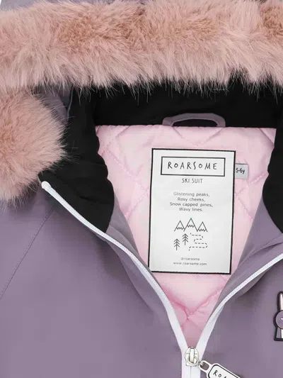 Roarsome Girls Hop The Bunny Ski Suit In Purple
