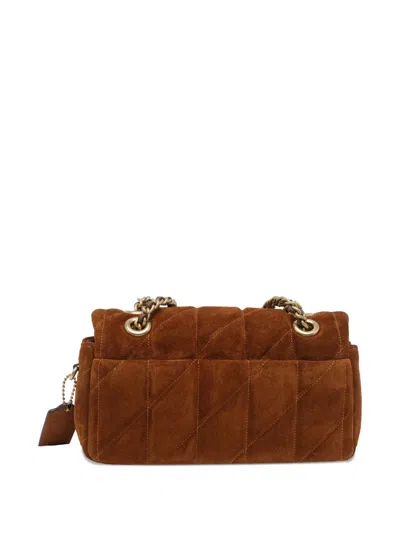 Coach Quilted Suede Tabby Shoulder Bag 20 With In Brown