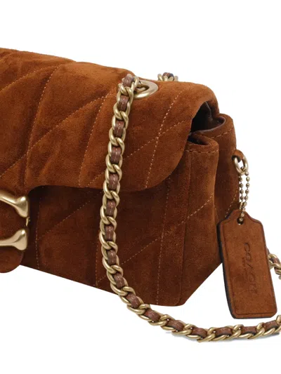 Coach Quilted Suede Tabby Shoulder Bag 20 With In Brown