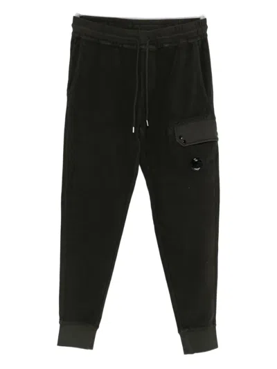 C.p. Company Cargo-pocket Track Pants In Black