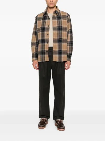 Apc Pleated Trousers In Black