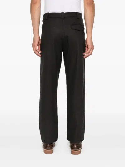 Apc Pleated Trousers In Black