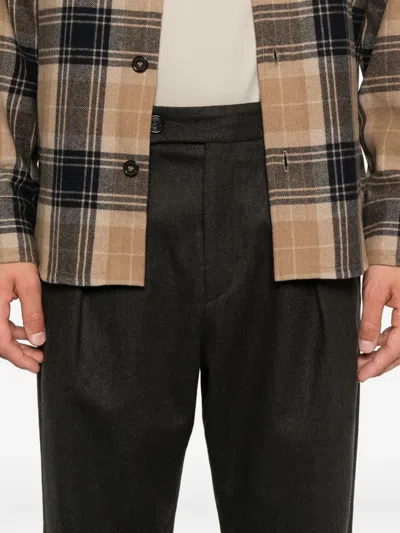 Apc Pleated Trousers In Black