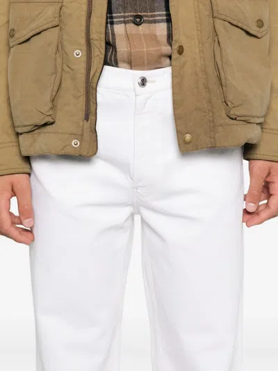 Apc Straight-leg Trousers In White