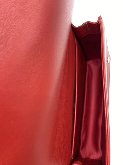 Miu Miu Flap Shoulder Bag In Burgundy