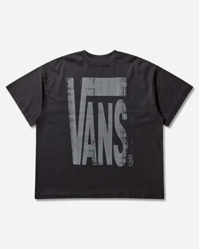 Vans Act Of Disagreement Brushed Logo T-shirt Washed In Black
