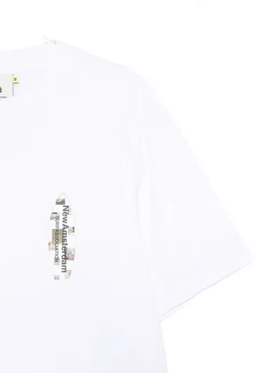 New Amsterdam Logo-print T-shirt In White