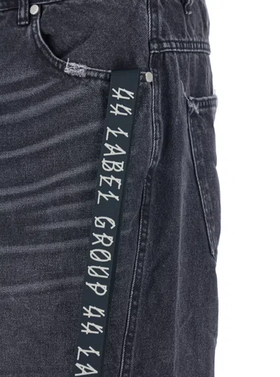 44 Label Group Embroidered Straight-leg Jeans In Black