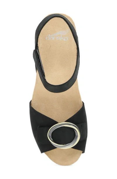 Dansko Stella Ankle Strap Platform Wedge Sandal In Multi