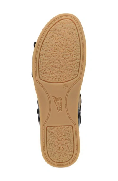 Dansko Candace Ankle Strap Wedge Sandal In Multi