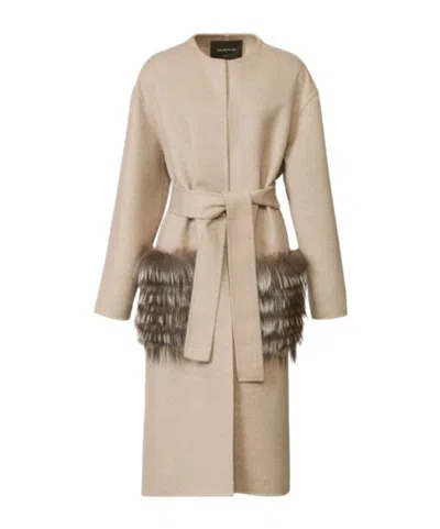Fabiana Filippi Double-faced Wool And Cashmere Coat In Neutral