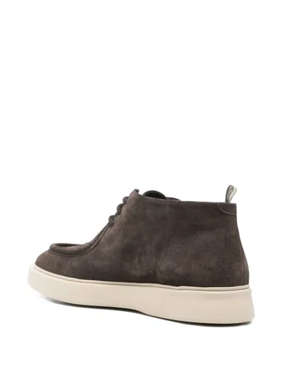 Officine Creative Frame 002 Suede Ankle Boots In Brown