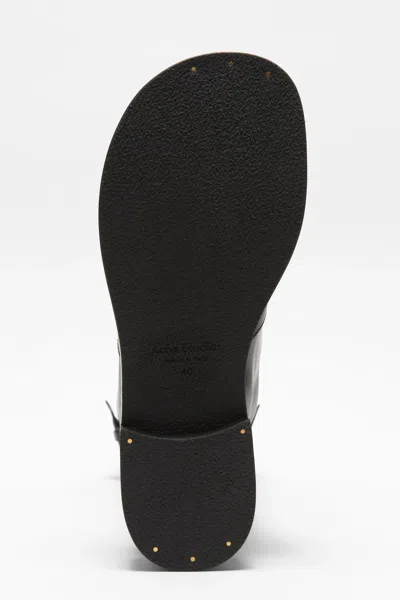 Acne Studios Knee Length Round Toe Beshay Boot In Black