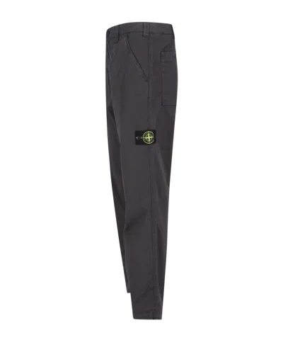 Stone Island Cotton Trousers Clothing In Black