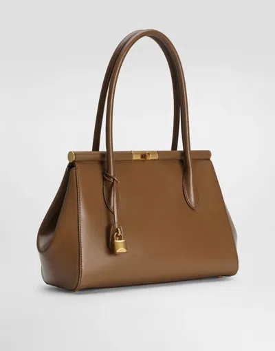 Dolce & Gabbana Marlene Everyday Tote Bag In Brown