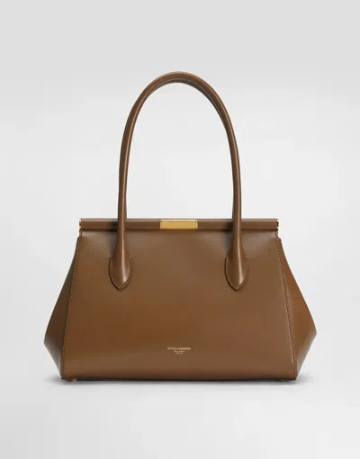 Dolce & Gabbana Marlene Everyday Tote Bag In Brown