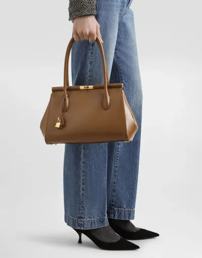 Dolce & Gabbana Marlene Everyday Tote Bag In Brown