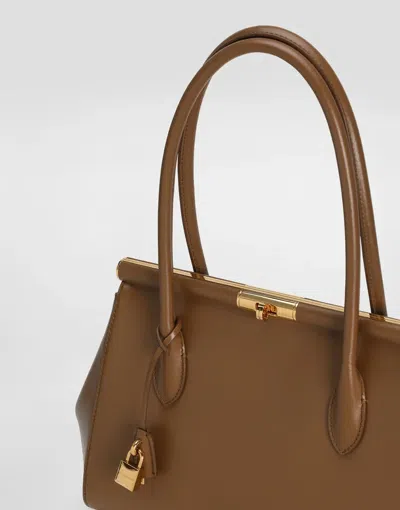 Dolce & Gabbana Marlene Everyday Tote Bag In Brown