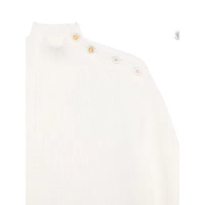 Prada Long-sleeved Sweater In White