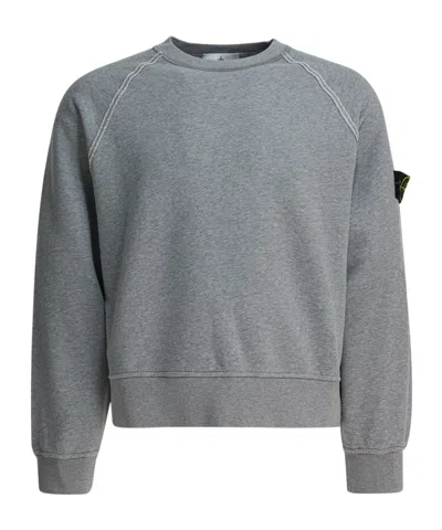 Stone Island Raglan-sleeves Sweatshirt In Gray