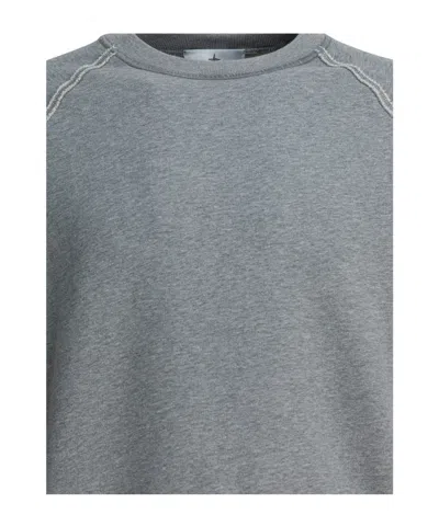 Stone Island Raglan-sleeves Sweatshirt In Gray