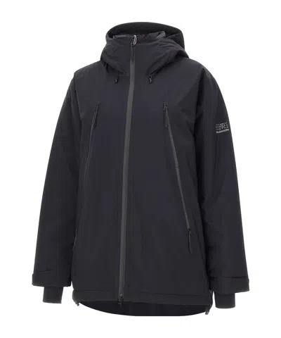 Mm6 Maison Margiela Black Salomon Edition Heavy Sports Down Jacket In Black