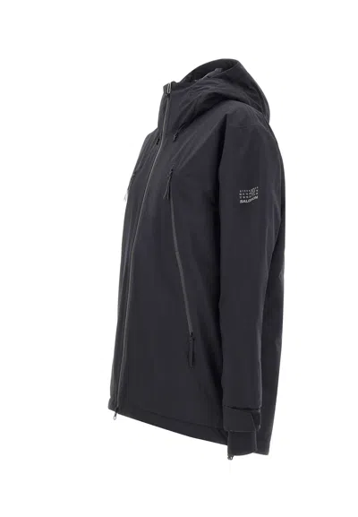 Mm6 Maison Margiela Black Salomon Edition Heavy Sports Down Jacket In Black
