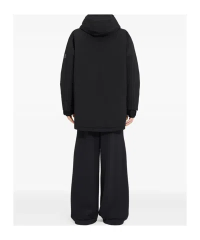 Mm6 Maison Margiela Black Salomon Edition Heavy Sports Down Jacket In Black