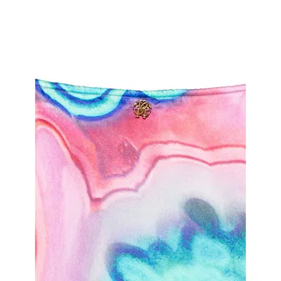 Roberto Cavalli Belted Printed Midi Dress In Multi