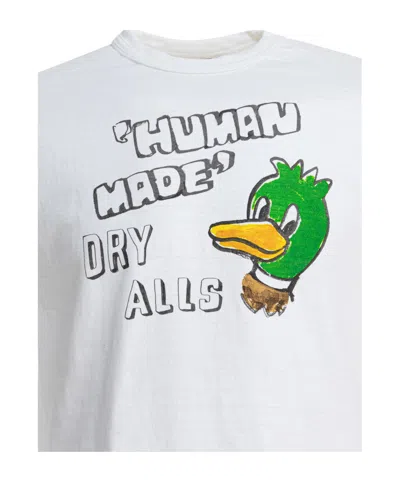 Human Made Graphic Print Crew Neck Short Sleeve T-shirt In White