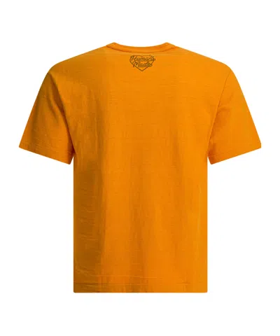 Human Made Graphic Print Crew Neck Short Sleeve T-shirt In Orange