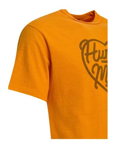 Human Made Graphic Print Crew Neck Short Sleeve T-shirt In Orange