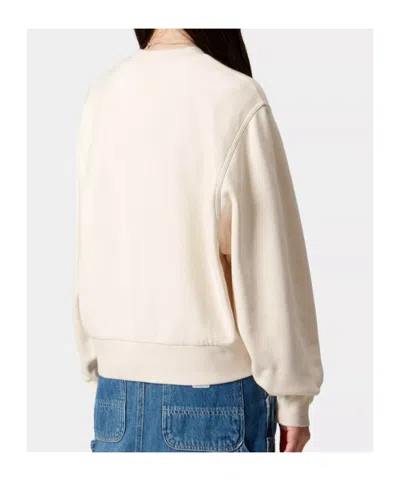 Carhartt W' American Script Sweatshirt In Neutral