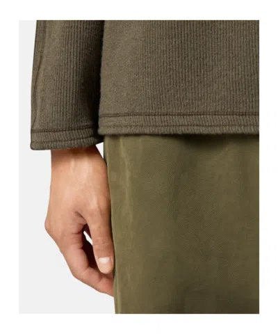 Stone Island Comfort-fit Crewneck Sweatshirt With Back Yoke Detail In Green