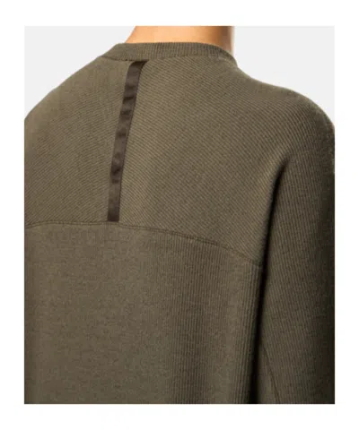 Stone Island Comfort-fit Crewneck Sweatshirt With Back Yoke Detail In Green