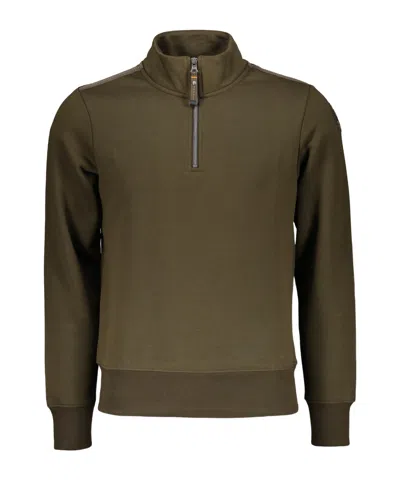 Parajumpers Zipper Sweatshirt In Green