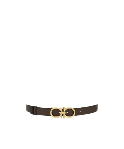 Ferragamo Adjustable Gancini Reversible Belt In Multi