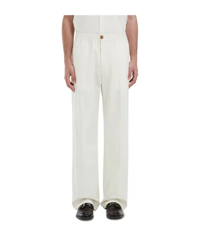 Ferragamo Elasticated Tailore Trousers In Neutral