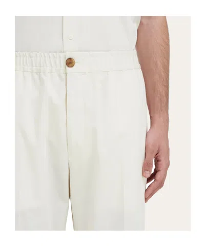 Ferragamo Elasticated Tailore Trousers In Neutral