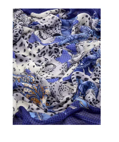 Ferragamo Cashmere Shawl In Blue