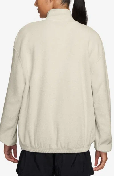 Nike Phoenix Plush Cozy Oversized Mock Neck Sweatshirt In Neutral