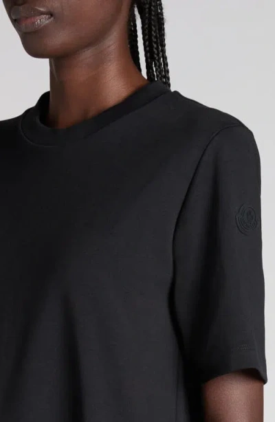 Moncler Mixed Media Dress In Black