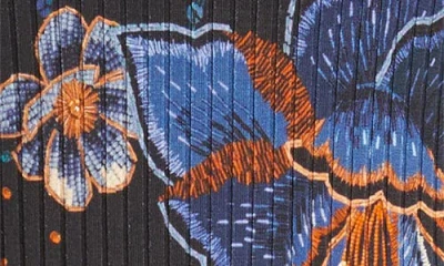 Farm Rio Snakes Bouquet Bodysuit In Black