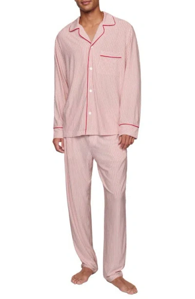 Eberjey William Print Stretch Tencel® Modal Pajamas In Pink