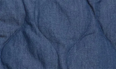 Taion Military Quilted Packable Water Resistant 800 Fill Power Down Shirt Jacket In Blue